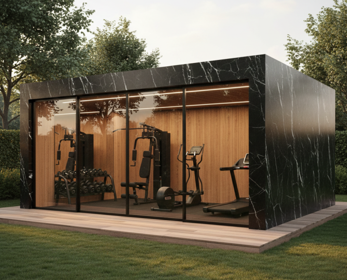 Villa ve Özel Mülkler İçin Bahçe Spor Salonu Fikirleri