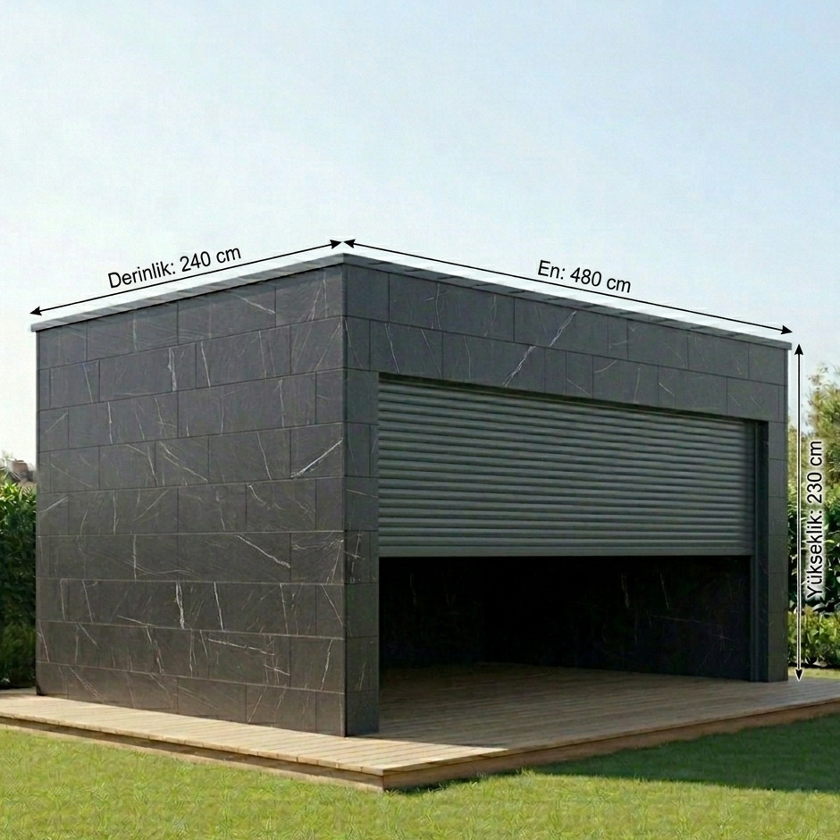 bahçe depo geniş model