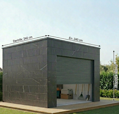 mini model bahçe deposu