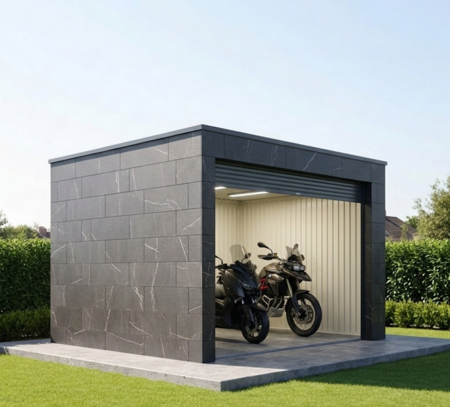 kapsül motosiklet garajı