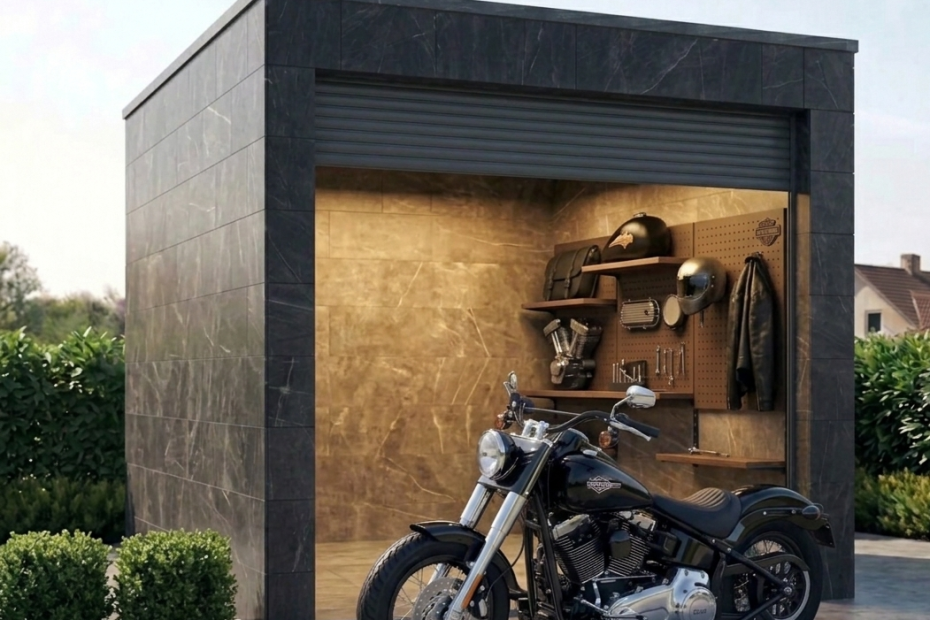 motosiklet garaj modelleri