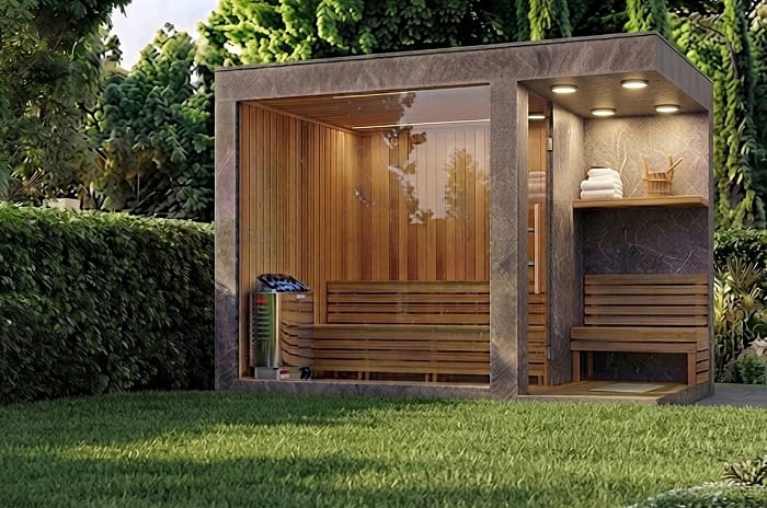 Sauna privatif extérieur le bien-être s’installe au jardin