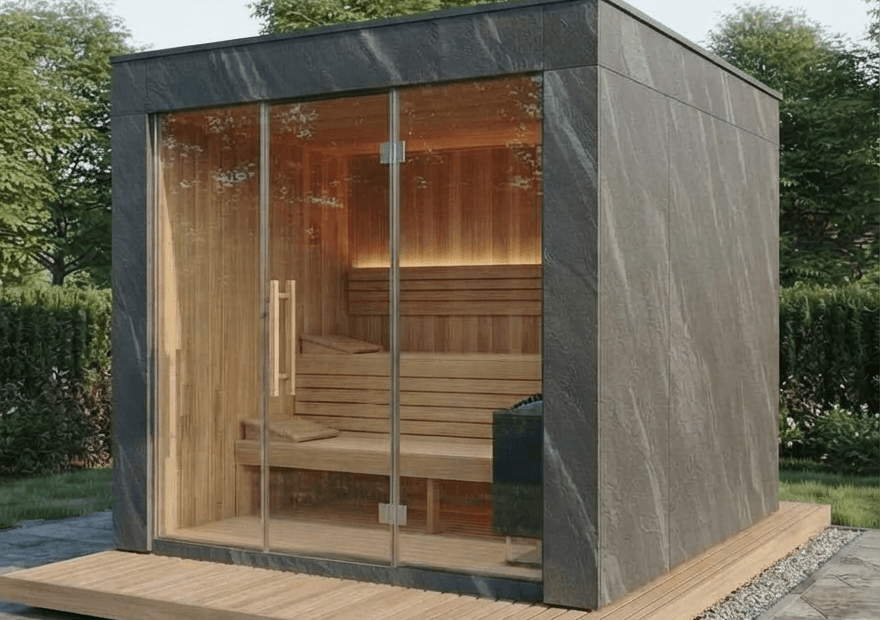 Un Sauna Capsule Qui Valorise Le Jardin